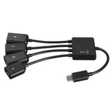 3 USB to Micro USB OTG Charge HUB Adapter 4 In 1 Charging Universal For Samsung For Android