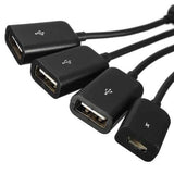 3 USB to Micro USB OTG Charge HUB Adapter 4 In 1 Charging Universal For Samsung For Android