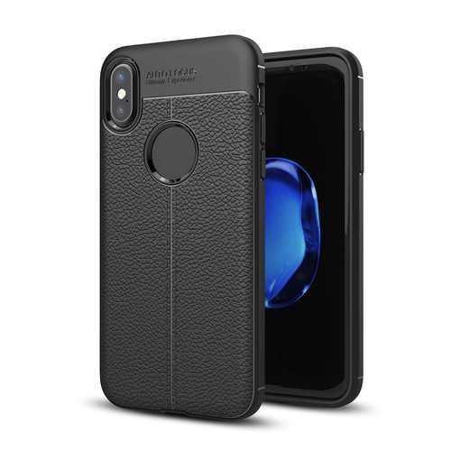 Bakeey Anti Fingerprint Soft TPU Litchi Leather Case Cover for iPhone X/7/8/7Plus/8Plus/6Plus/6sPlus