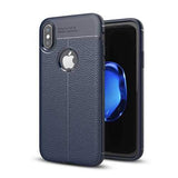 Bakeey Anti Fingerprint Soft TPU Litchi Leather Case Cover for iPhone X/7/8/7Plus/8Plus/6Plus/6sPlus