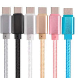 2.1A Braided Type C Data Sync Charging Cable 2m For OnePlus 5 Xiaomi 6 Samsung Note 8 S8