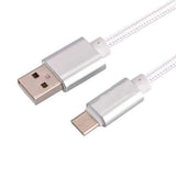 2.1A Braided Type C Data Sync Charging Cable 2m For OnePlus 5 Xiaomi 6 Samsung Note 8 S8