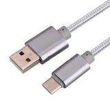 2.1A Braided Type C Data Sync Charging Cable 1m For OnePlus 5 Xiaomi 6 Samsung Note 8 S8