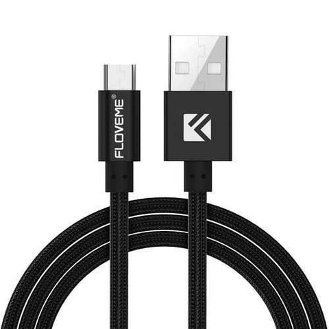 FLOVEME 2A Micro USB Nylon Anti Winding Charging Cable 1M for Samsung S6 S7 Edge Redmi 4 Nexus