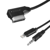 Car Media-in Audio Interface Music AUX Charging Cable Adapter 1M for Benz