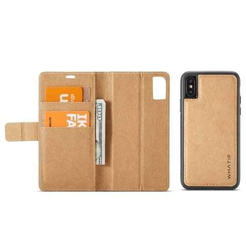 Waterproof Kraft Paper Magnetic Detachable Wallet Case For iPhone XS/X/8/8 Plus/7/7 Plus/6s/6s Plus/6/6 Plus