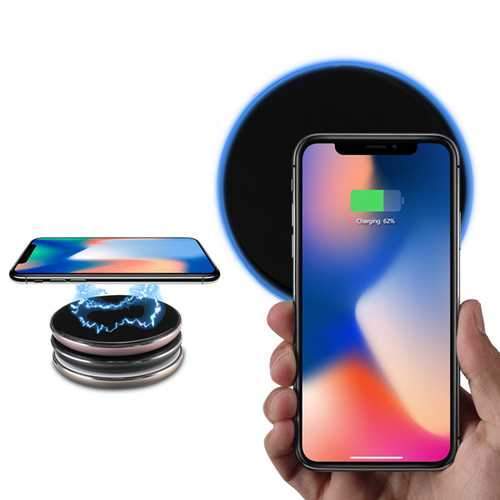 Bakeey Qi Wireless Charger With LED Light For iPhone X 8 8Plus Samsung S8 S7 Edge Note 8