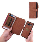 POLA Magnetic Detachable Wallet Card Slots Case For Samsung Galaxy Note 8/S8 Plus/S8/S7 Edge/S7