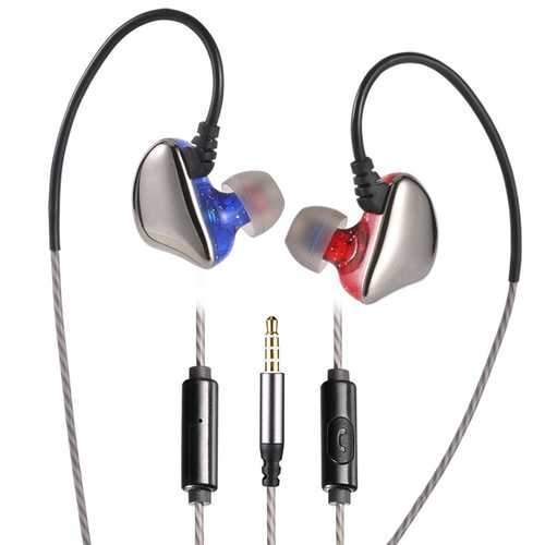 X6 In-Ear 3.5mm Wired Deep Bass Earphone Ergonomic Earphone with Microphone