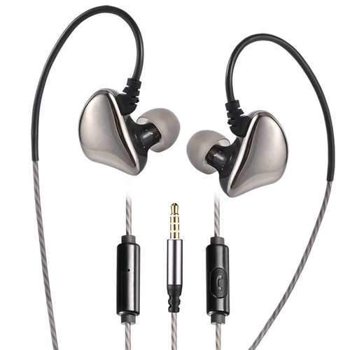X6 In-Ear 3.5mm Wired Deep Bass Earphone Ergonomic Earphone with Microphone