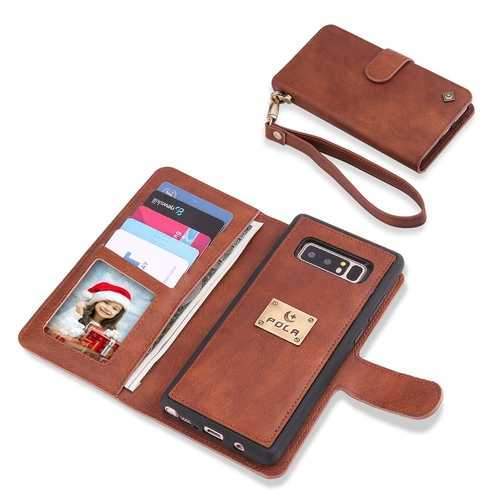 POLA Magnetic Detachable Wallet Card Slots Case With Mirror For Samsung Galaxy Note 8/S8 Plus/S8/S7 Edge/S7