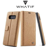 WHATIF Waterproof Kraft Paper Magnetic Detachable Wallet Case For Samsung Galaxy Note 8/S8 Plus/S8/S7 Edge/S7