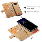 WHATIF Waterproof Kraft Paper Magnetic Detachable Wallet Case For Samsung Galaxy Note 8/S8 Plus/S8/S7 Edge/S7