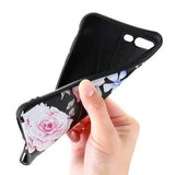 FLOVEME 3D Relief Printing Flower Soft TPU Case for iPhone 7/8 7Plus/8Plus