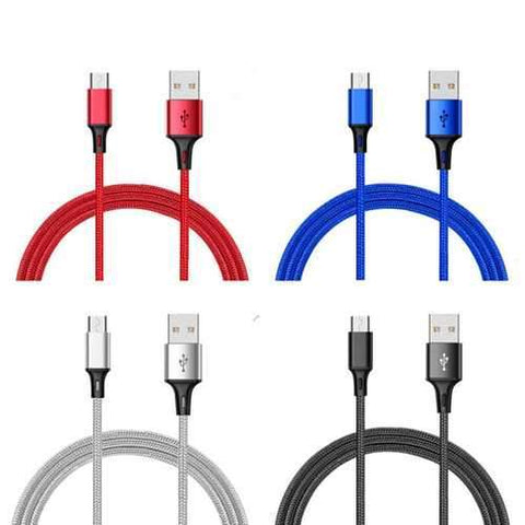 Bakeey 2.4A Nylon Braided Micro USB Fast Charging Sync Data Charger Cable for Samsung Xiaomi HUAWEI