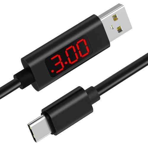 Bakeey 3A Type C Digital Voltage Current LED Display PVC Data Cable 1M for Samsung S8 Xiaomi 6