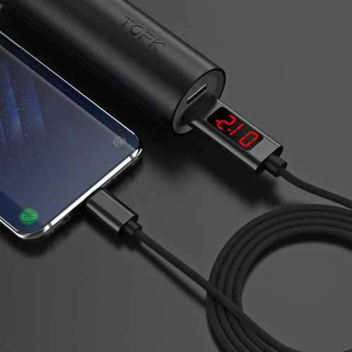 Bakeey 3A Type C Digital Voltage Current LED Display PVC Data Cable 1M for Samsung S8 Xiaomi 6