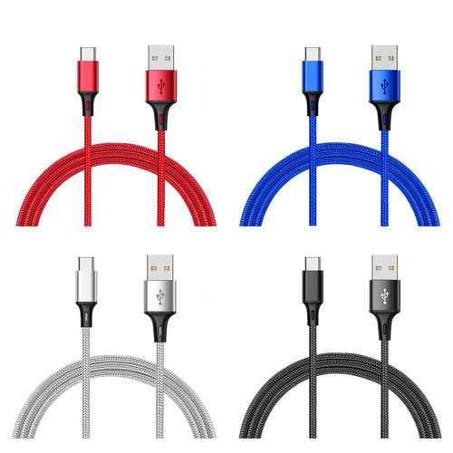 Bakeey 1M 2.4A Nylon Braided Data Sync Type-C Cable for Samsung Gaxaly S8 Plus Xiaomi mi6