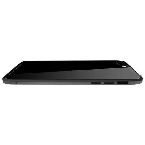 SULADA Metal Aluminium Bumper 9H Tempered Glass Back Case for iPhone X 6/6s Plus 7/8 Plus