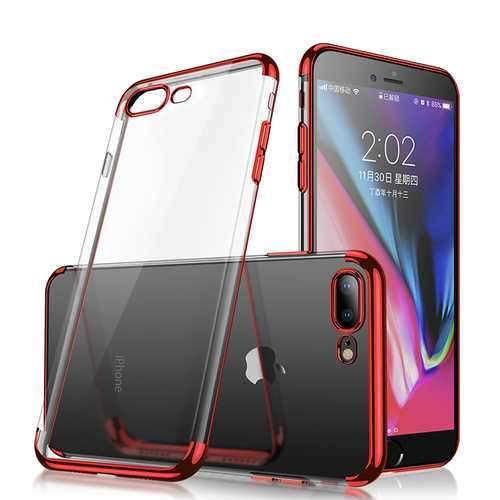 Cafele Plating Transparent Soft TPU Case For iPhone 7/iPhone 8