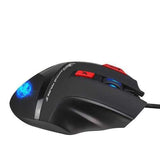 HXSJ S800 9 Buttons 6000DPI Backlit Gaming Mouse USB Wired Optical Programmable Mouse Mice