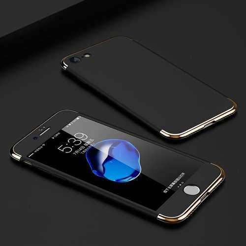 Bakeey 3 In 1 Full Body Plating Protective Case With Tempered Glass Film For iPhone 7/8