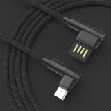 Golf 90 Degree Reversible 2.4A Micro USB Fast Charging Cable 1m For Xiaomi Redmi Note 4X S7 S6