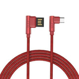 Golf 90 Degree Reversible 2.4A Micro USB Fast Charging Cable 1m For Xiaomi Redmi Note 4X S7 S6