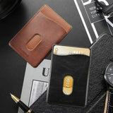 FLOVEME Universal Credit Card Holder Pocket PU Leather Pouch for Samsung iPhone Xiaomi