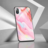 Floveme Agate Shockproof Protective Phone Case Cover For iPhone 7 iPhone 7 Plus iPhone X