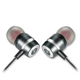 3.5mm Stereo Audio In-Ear Wire-Control Metal Earphone With Microphone Mic for Computer Game