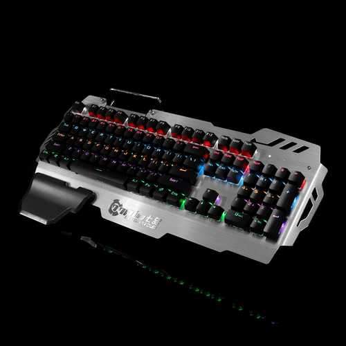 PK-900 104 Keys NKRO CIY Blue Switch Colorful Backlit Mechanical Gaming Keyboard