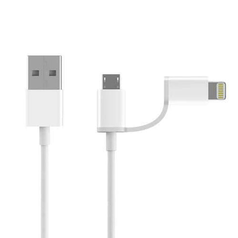 Original ZMI 1M 2 in 1 Micro USB Lightning for Data Cable for iPhone Huawei for Samsung