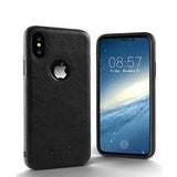 Business Leather Pattern Soft TPU Case For iPhone X/8/8 Plus/7/7 Plus/6s/6s Plus/6/6 Plus