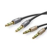 ROCK SPACE AUX 3.5mm Jack Male To Male OFC HIFI Audio Cable 1m For Mobile Phone Tablet Speaker