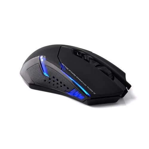 2.4G 2400DPI Adjustable Wireless Gaming Mouse 7 Buttons Backlight Quiet Mouse