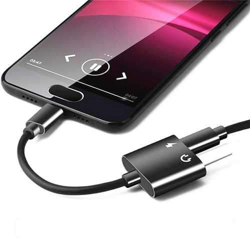 Bakeey 2 in 1 Type C to 3.5mm Audio Jack Charger Adapter Headphone Cable For Mobile Phone