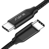 RAXFLY 2.4A Type C To USB C Fast Charging Data Cable 1M For Macbook Oneplus 5T Xiaomi Mix 2S S9+