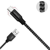 APPACS 2.4A Type C Braided Fast Charging Data Cable 1M For Oneplus 5T Xiaomi 6 Mix 2S Mi A1 S9+