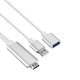 Onten OT-7562 USB 3.0 to HDMI HDTV Cable Adapter 1.2m for iOS Android