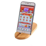 Universal Bamboo Dual Slots Desktop Bracket Phone Holder Stand for Xiaomi Mobile Phone Tablet