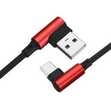 Bakeey 2.4A 90 Degree Angle Type C Fast Charging Data Cable 1M For Oneplus 5t Xiaomi 6 Mi A1 Mix 2s