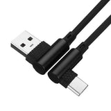 Bakeey 2.4A 90 Degree Angle Type C Fast Charging Data Cable 1M For Oneplus 5t Xiaomi 6 Mi A1 Mix 2s