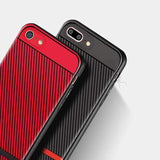 Carbon Fiber Anti Fingerprint Protective Case For iPhone 7/iPhone 8