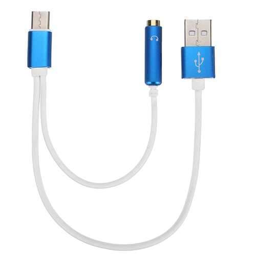 Bakeey Type C 3.5mm Audio Jack To USB Charging Cable Adapter Converter 25cm For Oneplus 6 Xiaomi 6