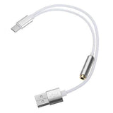 Bakeey Type C 3.5mm Audio Jack To USB Charging Cable Adapter Converter 25cm For Oneplus 6 Xiaomi 6