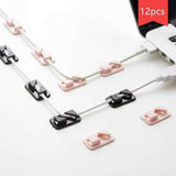 12 PCS Powerful Sticky Cable Clip Wall Holder Desktop Cable Organizer Wire Management