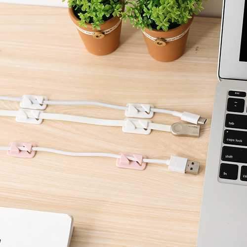 12 PCS Powerful Sticky Cable Clip Wall Holder Desktop Cable Organizer Wire Management