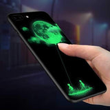 Bakeey 3D Night Luminous Glass Protective Case for iPhone 7/7 Plus/8/8 Plus