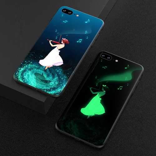 Bakeey 3D Night Luminous Glass Protective Case for iPhone 7/7 Plus/8/8 Plus